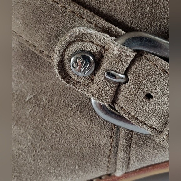 Stuart Weitzman Women's Brown Suede Ankle Boot Size 7.5 M - Picture 9 of 11